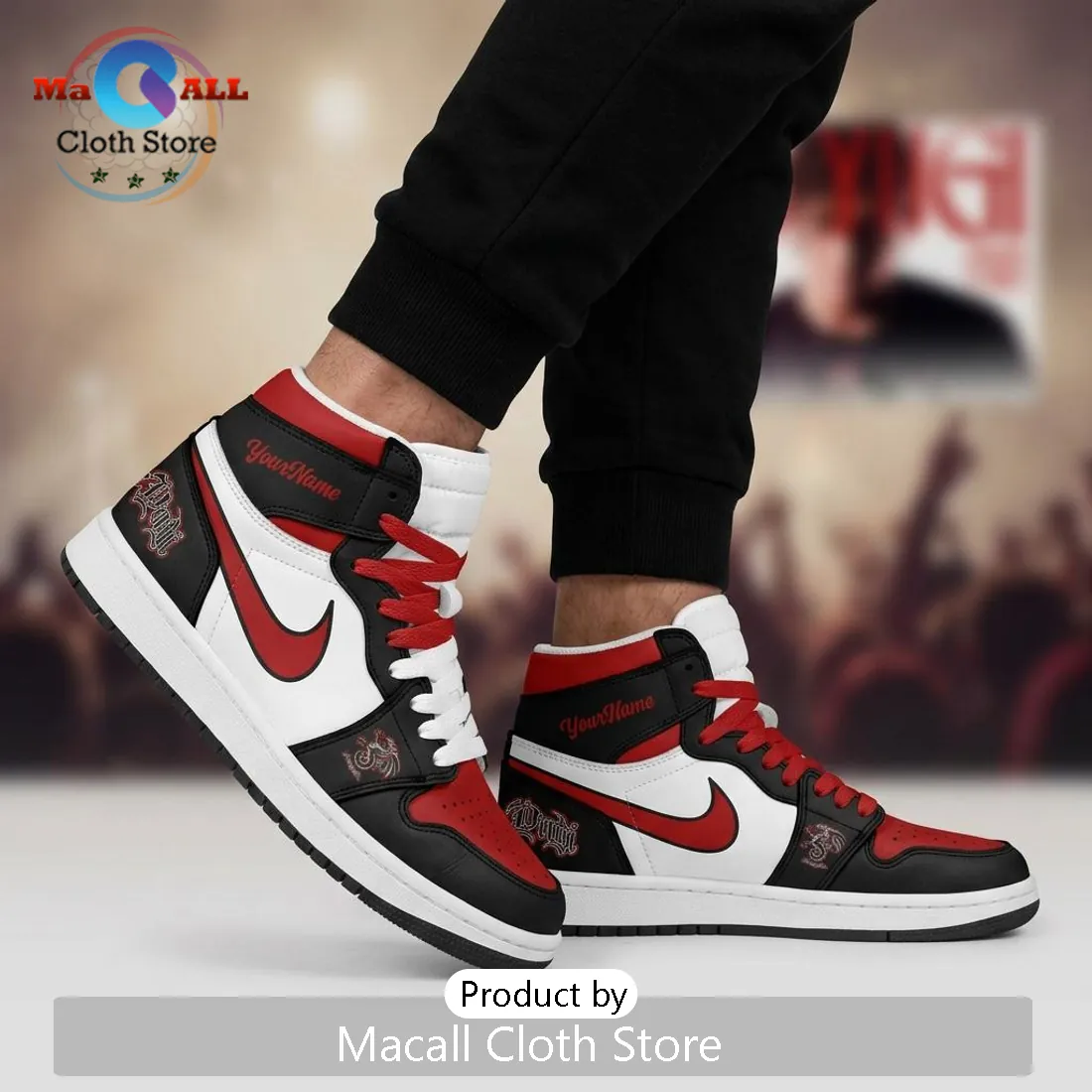 Custom Kid Yugi Summer Tour 2026 Personalized High Top Sneakers