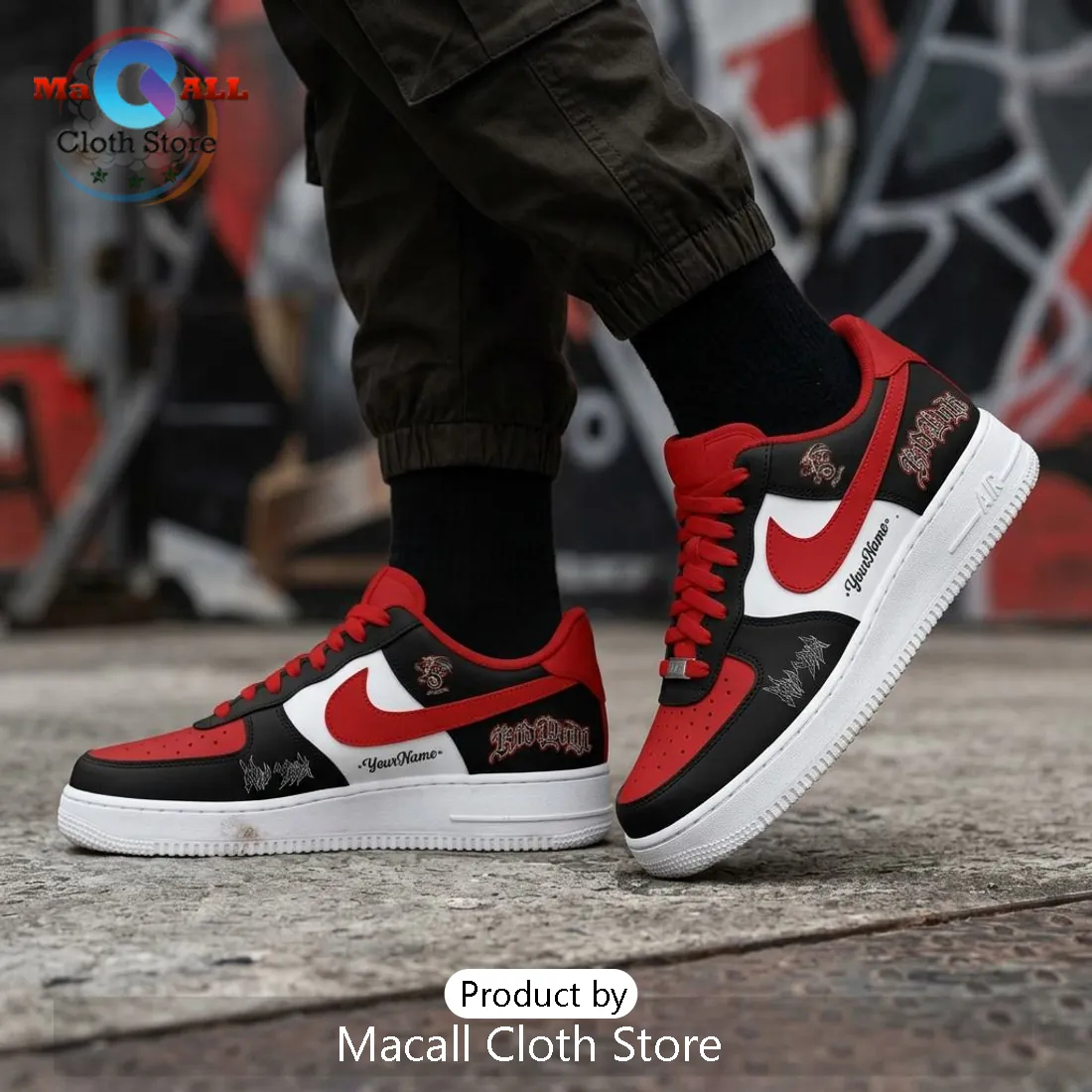 Kid Yugi Music Artist Merch Personalized Air Force 1 Shoes