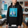Weezer The Gathering Cartoon Band Graphic Blue Pullover Hoodie Weezer The Gathering Cartoon Band Graphic Blue Pullover Hoodie