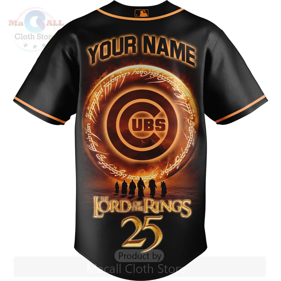Lord of the Rings 25th Anniversary Chicago Cubs Custom Baseball Jersey Lord of the Rings 25th Anniversary Chicago Cubs Custom Baseball Jersey