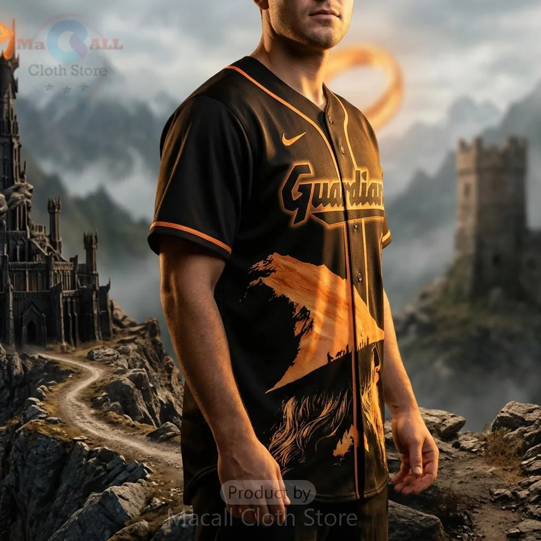 Cleveland Guardians Lord of the Rings 2026 Custom Baseball Jersey Cleveland Guardians Lord of the Rings 2026 Custom Baseball Jersey