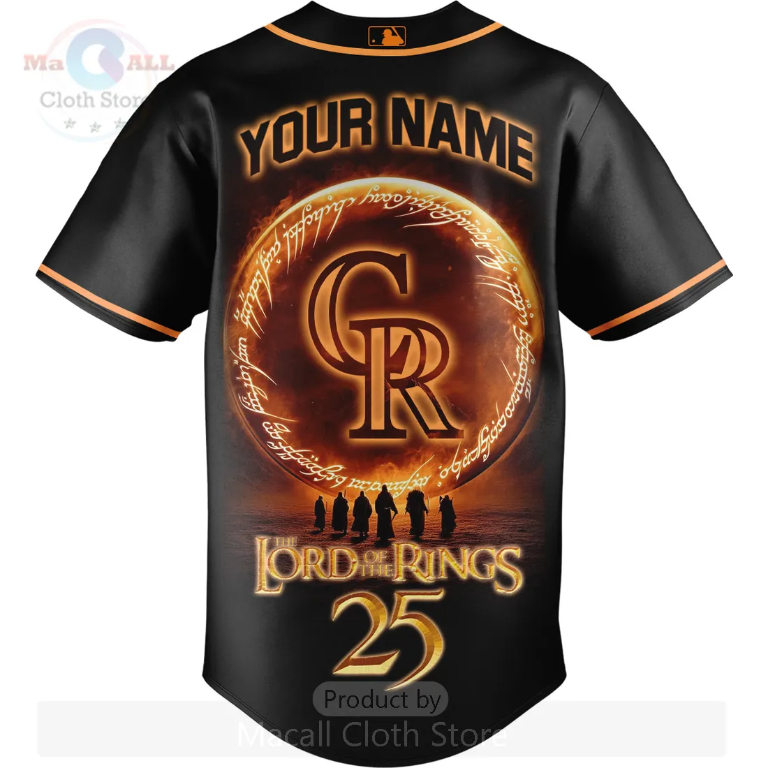 Colorado Rockies Lord Of The Rings Custom Name Baseball Jersey Colorado Rockies Lord Of The Rings Custom Name Baseball Jersey