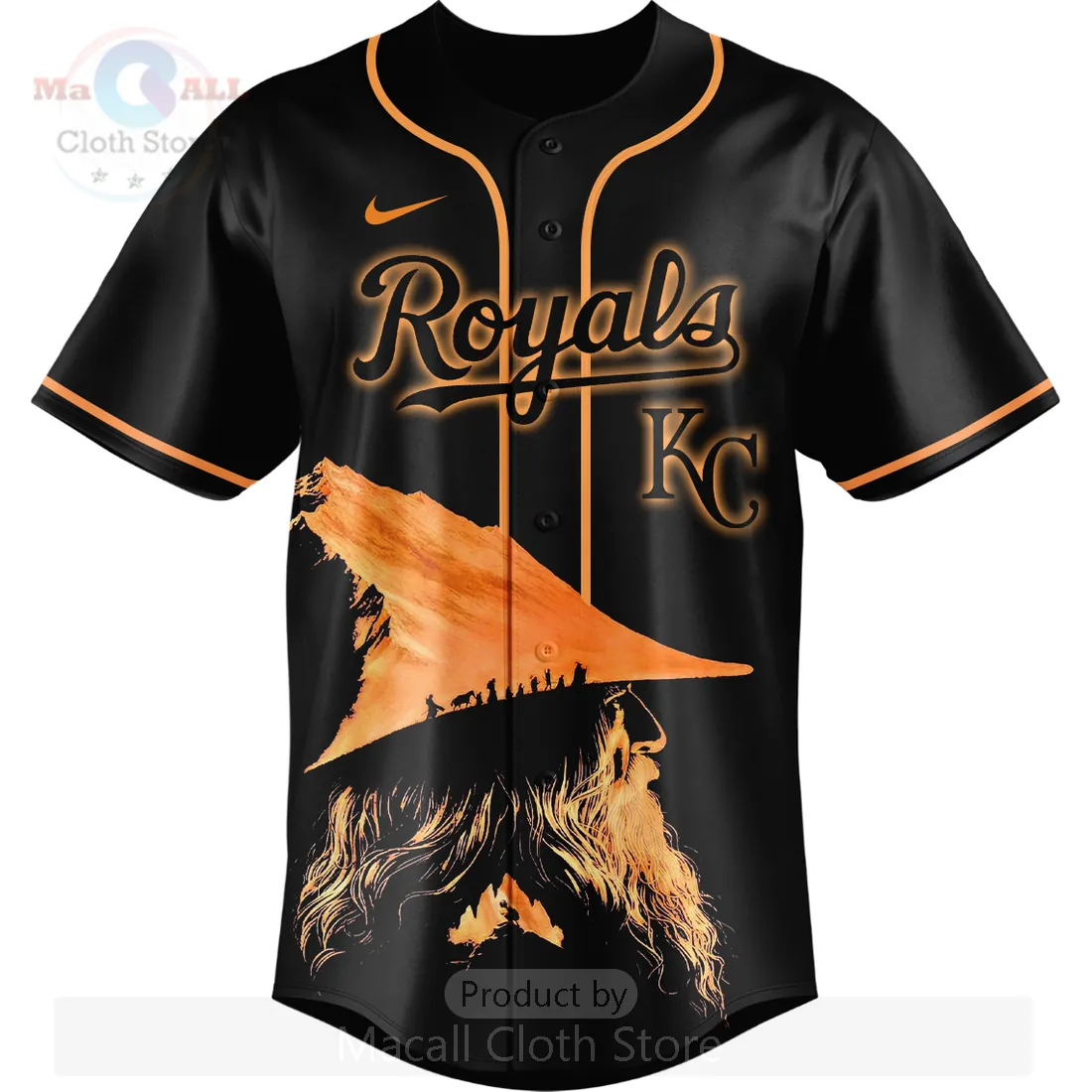 Lord of the Rings KC Royals Custom Ring of Power Baseball Jersey