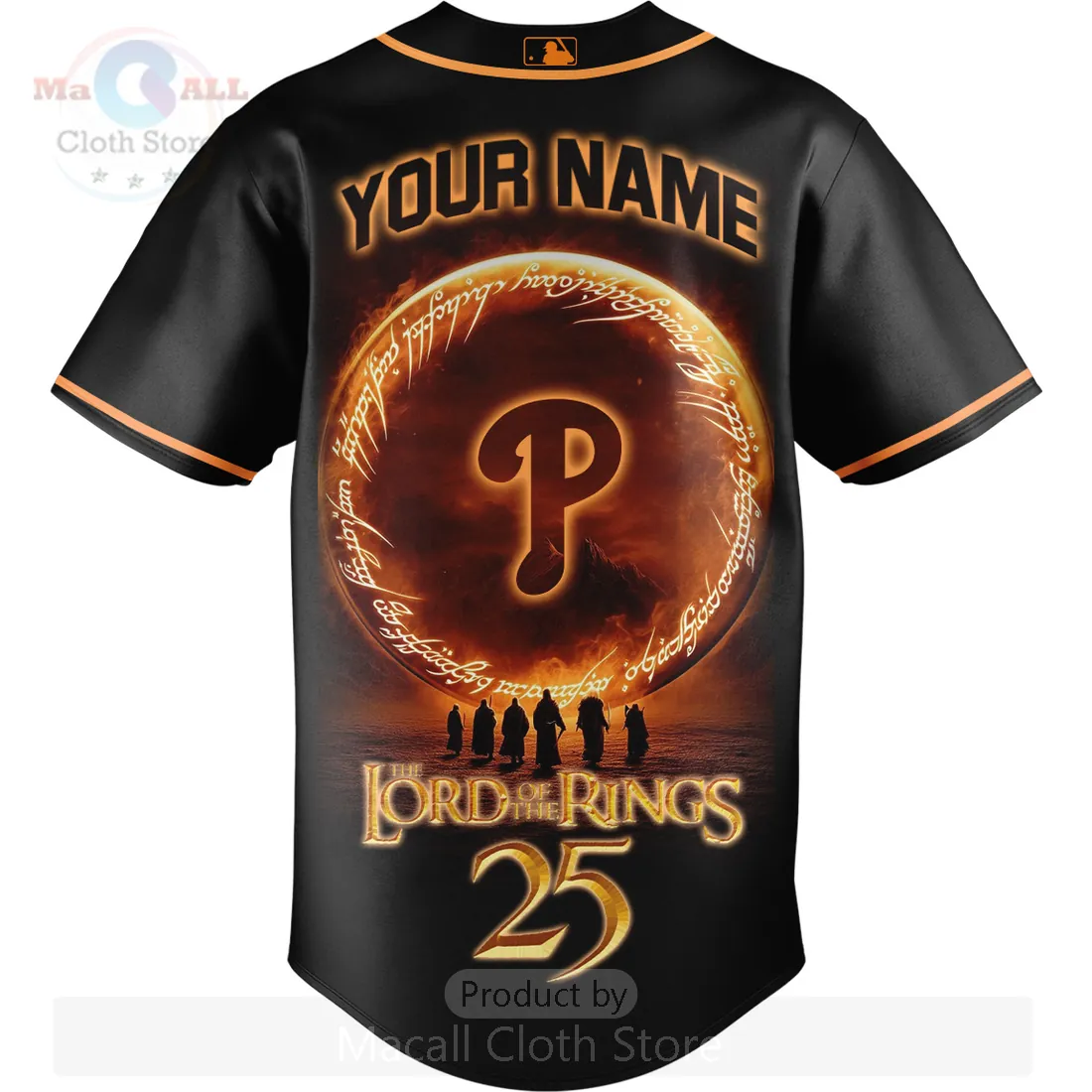 Phillies Lord Of The Rings 25th Anniversary Custom Baseball Jersey Phillies Lord Of The Rings 25th Anniversary Custom Baseball Jersey