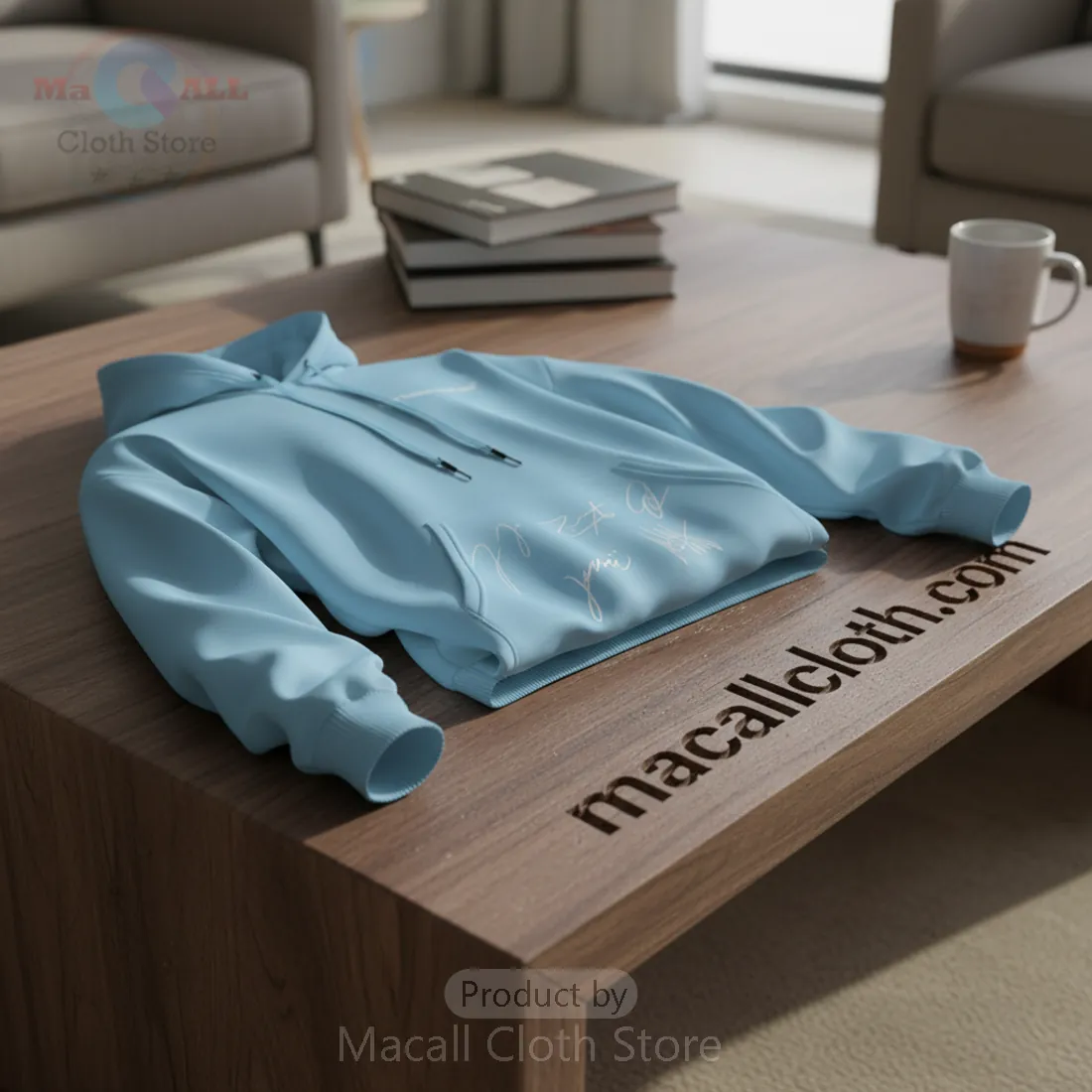 The Neighbourhood World Tour Signed Light Blue Graphic Hoodie