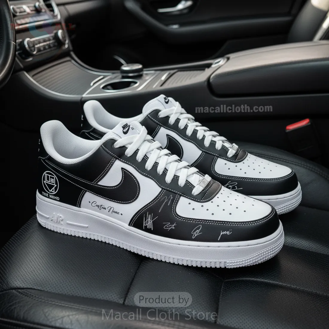 The Neighbourhood NBHD Wourld Tour Signed Custom Nike Air Force 1 Shoes