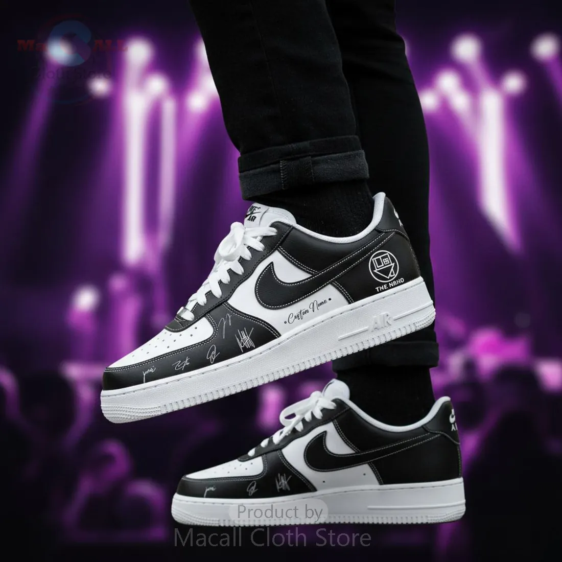 The Neighbourhood NBHD Wourld Tour Signed Custom Nike Air Force 1 Shoes
