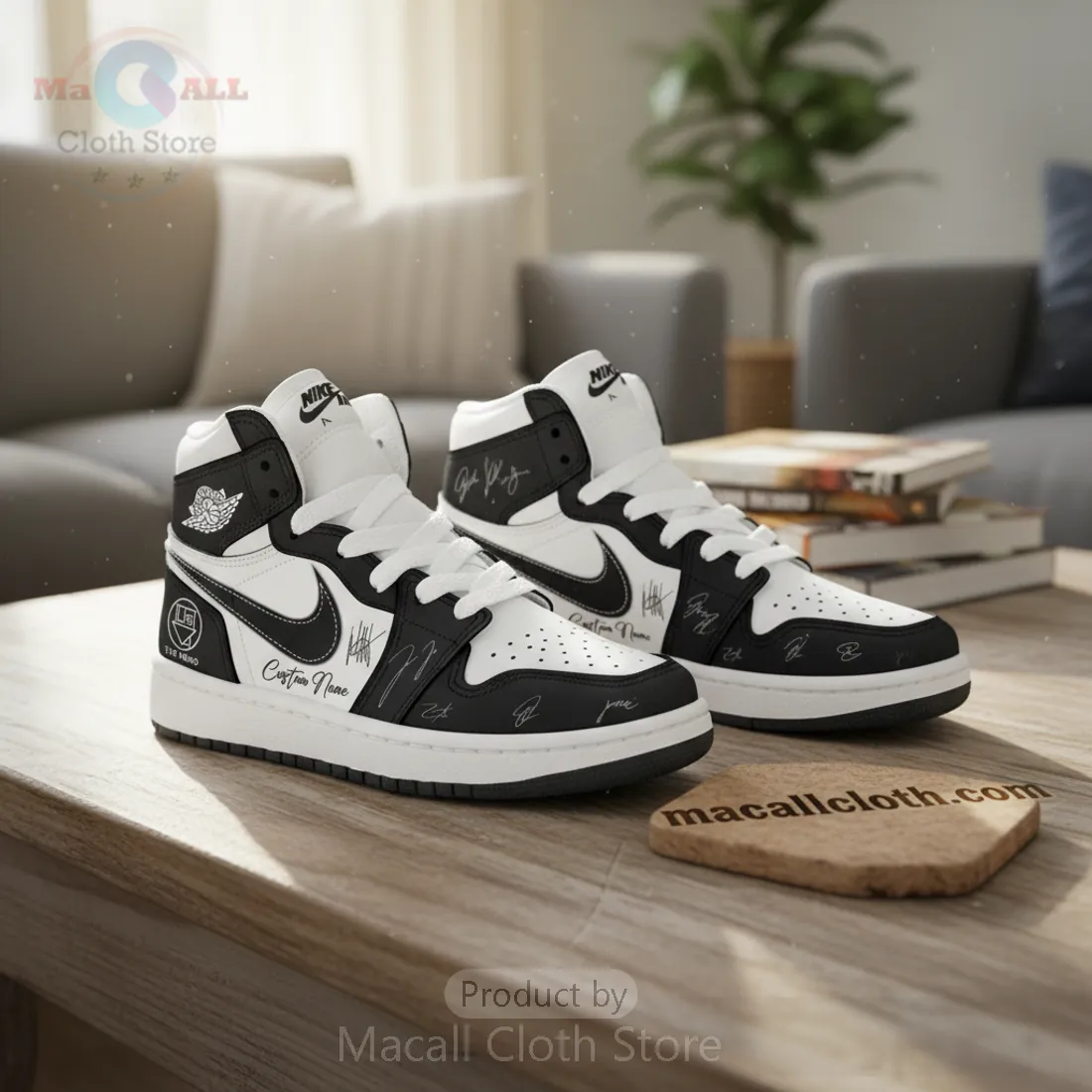 The Neighbourhood Signed The World Tour High-Top Sneakers