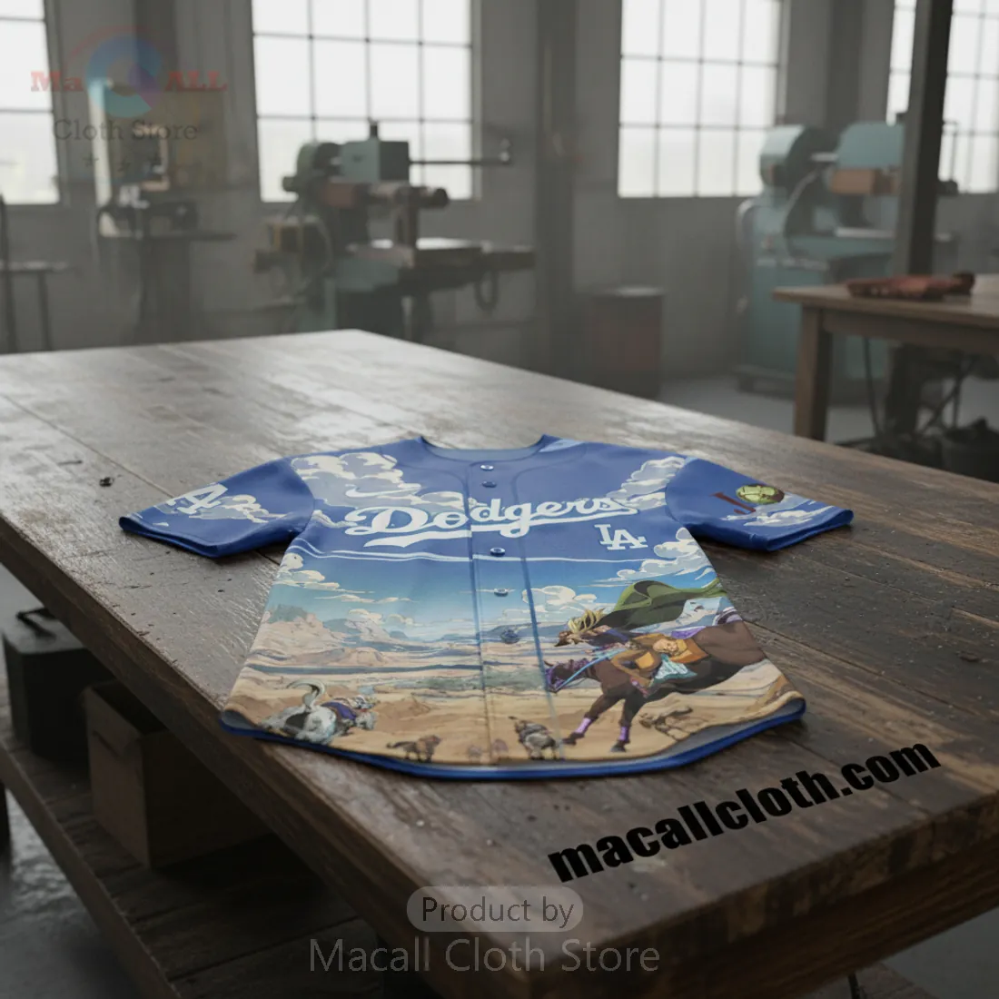 LA Dodgers Steel Ball Run JoJo Anime Limited Edition Graphic Baseball Jersey