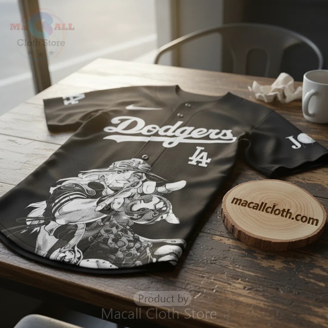 LA Dodgers Steel Ball Run JoJo Manga Crossover Limited Edition Baseball Jersey