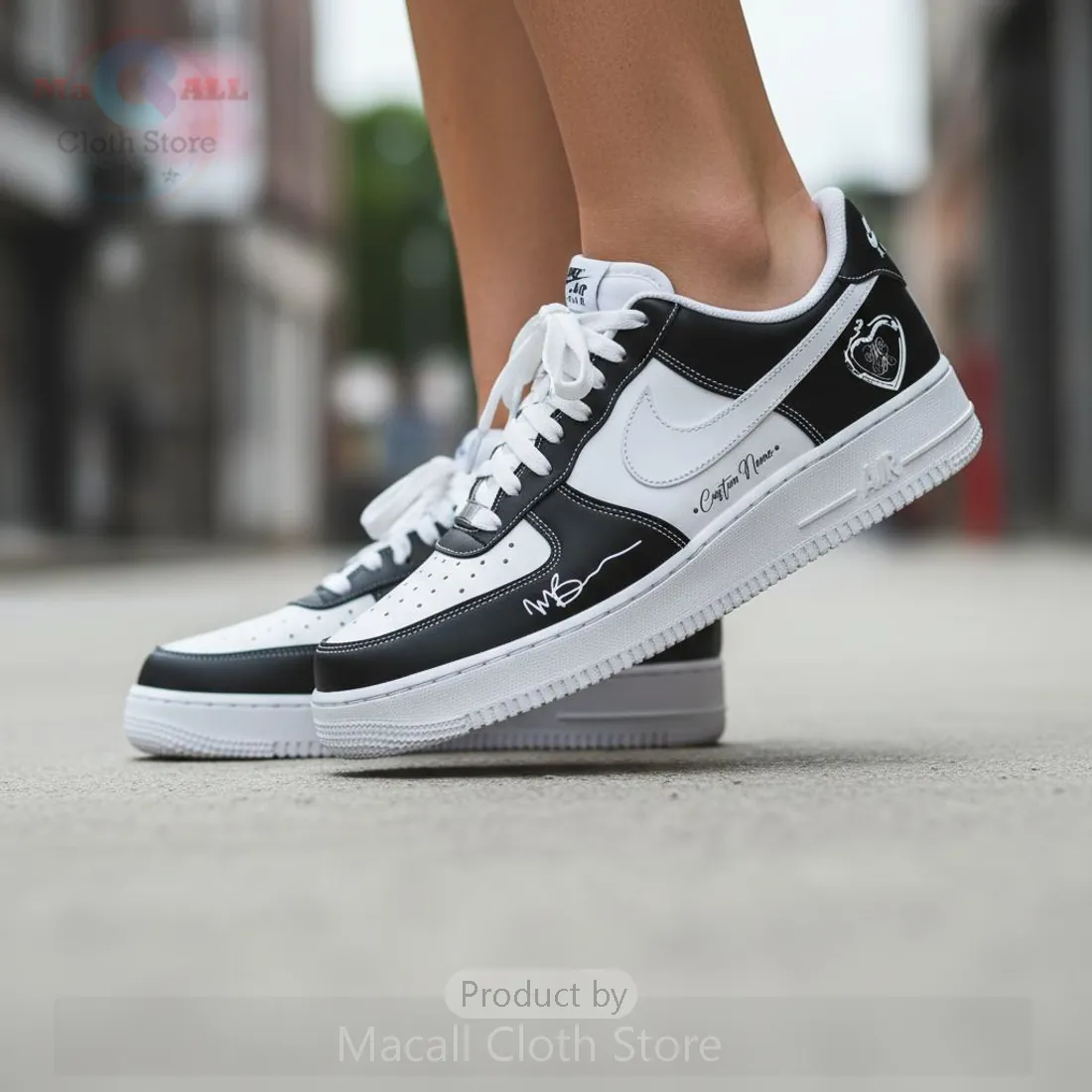 Madison Beer The Locket Tour MB Heart Locket Custom Nike Air Force 1 Shoes