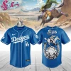LA Dodgers Steel Ball Run Limited Edition Anime Crossover Fan Baseball Jersey