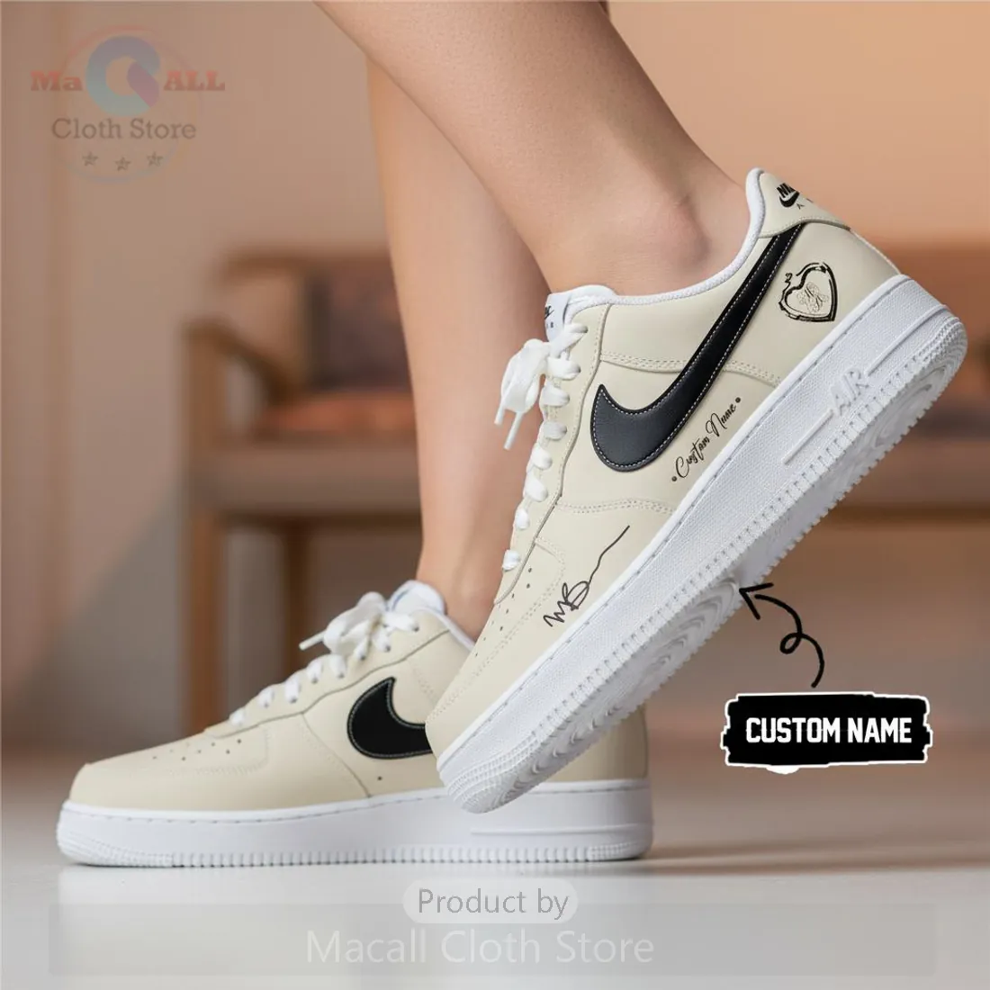 Madison Beer The Locket Tour Custom Nike Air Force 1 Sneakers