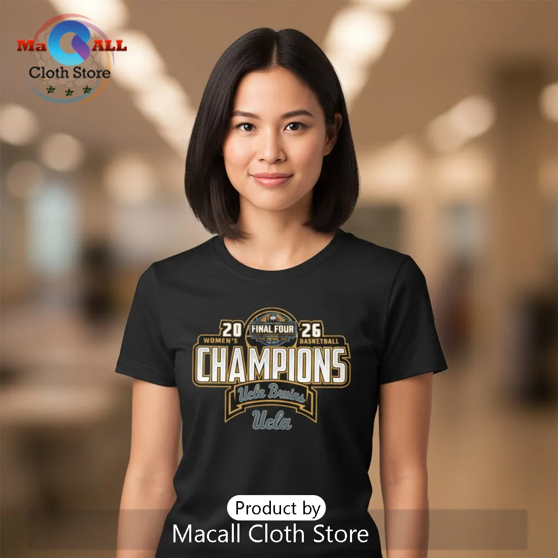 UCLA Bruins 2026 NCAA Women’s Basketball National Champions Final Four Tee