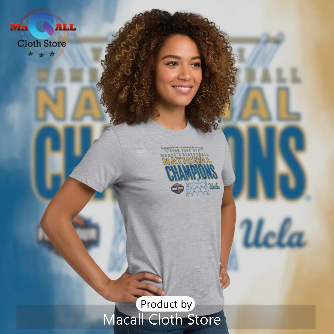 UCLA Women’s Basketball 2018 National Champions Champion Final Four T-Shirt