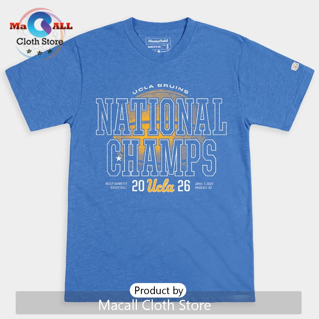 UCLA Bruins Women’s Basketball 2026 National Champs Commemorative T-Shirt