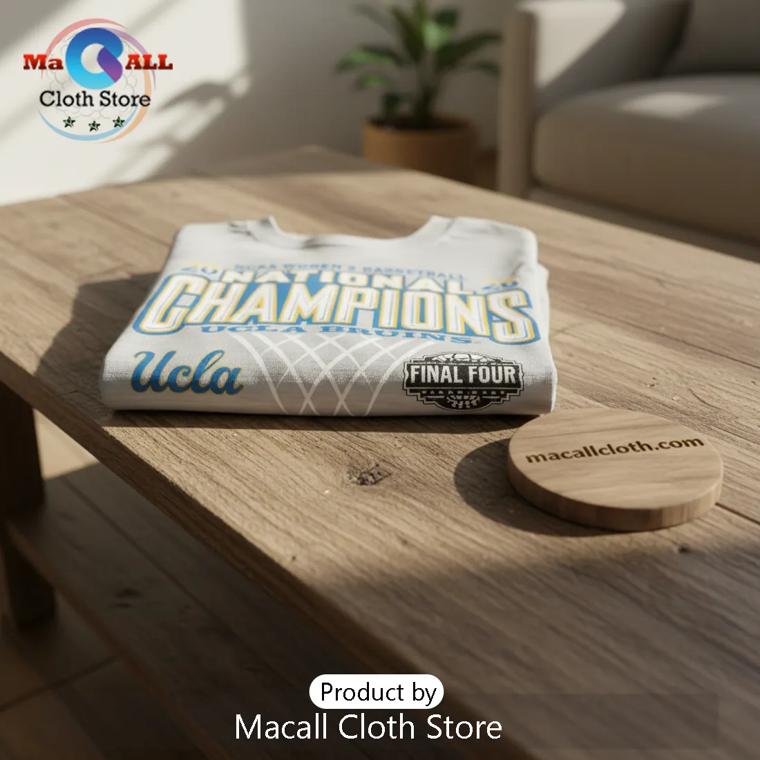 NCAA UCLA 2026 Women's Basketball Final Four Bracket Champions Fan Tee