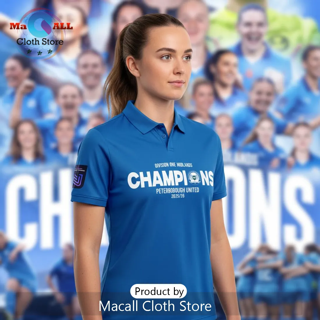 The Posh Women FA National League Midlands Champions Polo Shirt