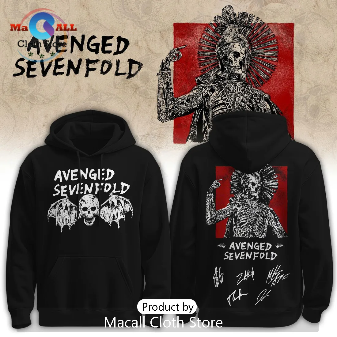 Avenged Sevenfold World Tour 2026 Limited Edition Hoodie
