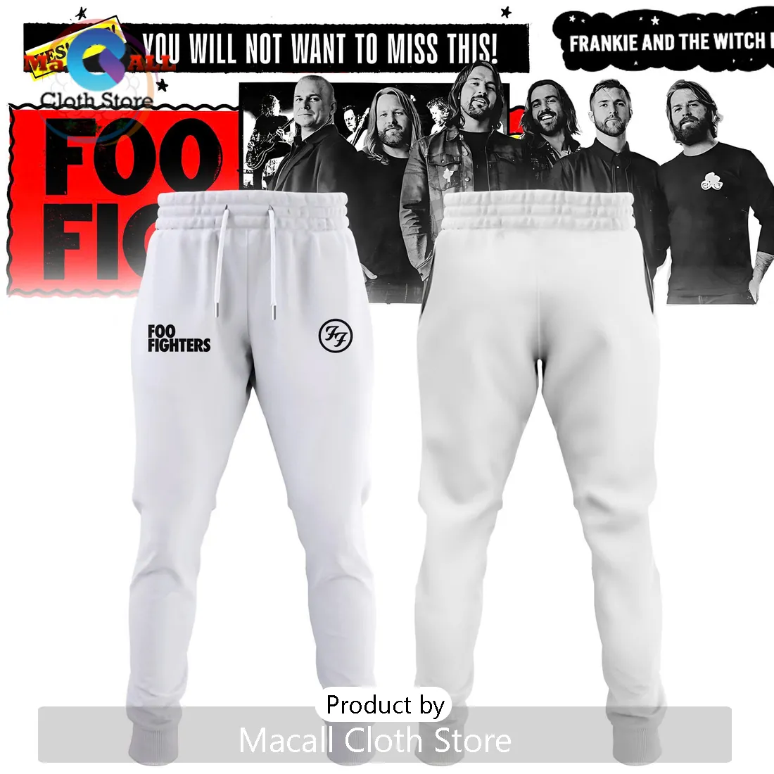 Foo Fighters Limited Edition Autographed Band Merch Hoodie