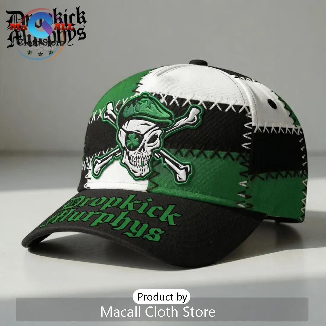 Dropkick Murphys Premium Skull Shamrock Limited Edition Baseball Cap