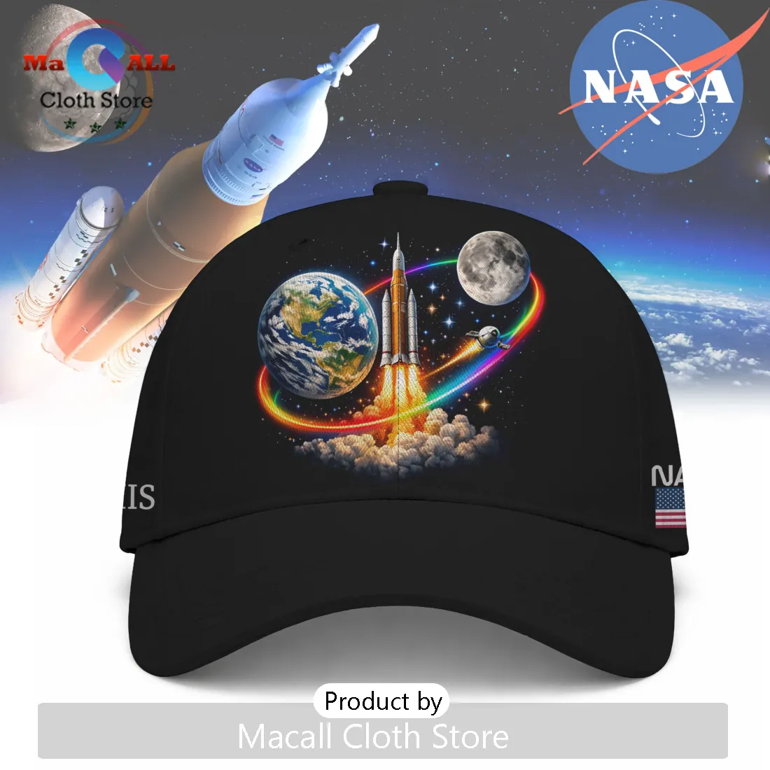 NASA Artemis Rocket Launch Space Mission Limited Edition Baseball Cap