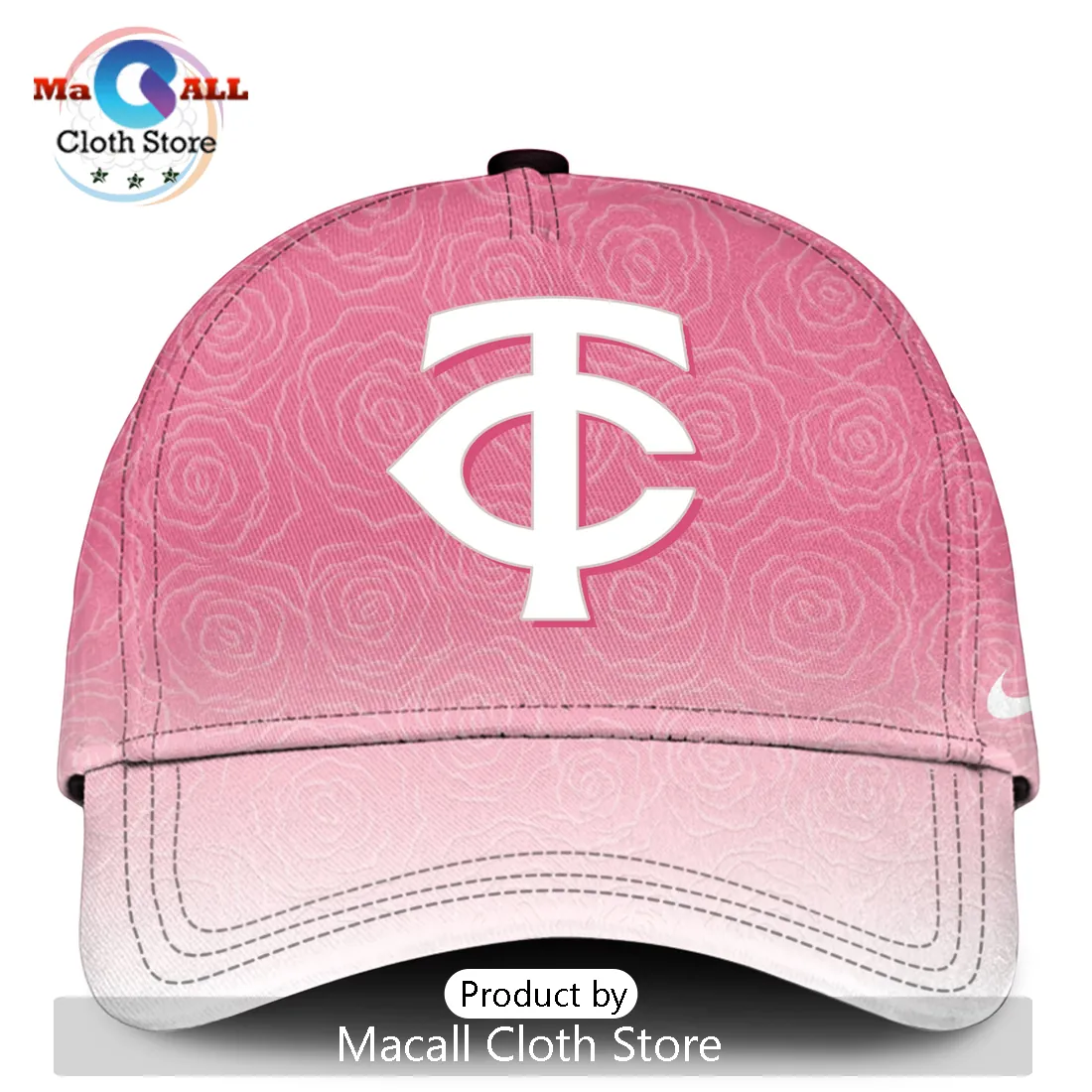 Minnesota Twins Mother’s Day Pink Rose Personalized Mom Baseball Jersey