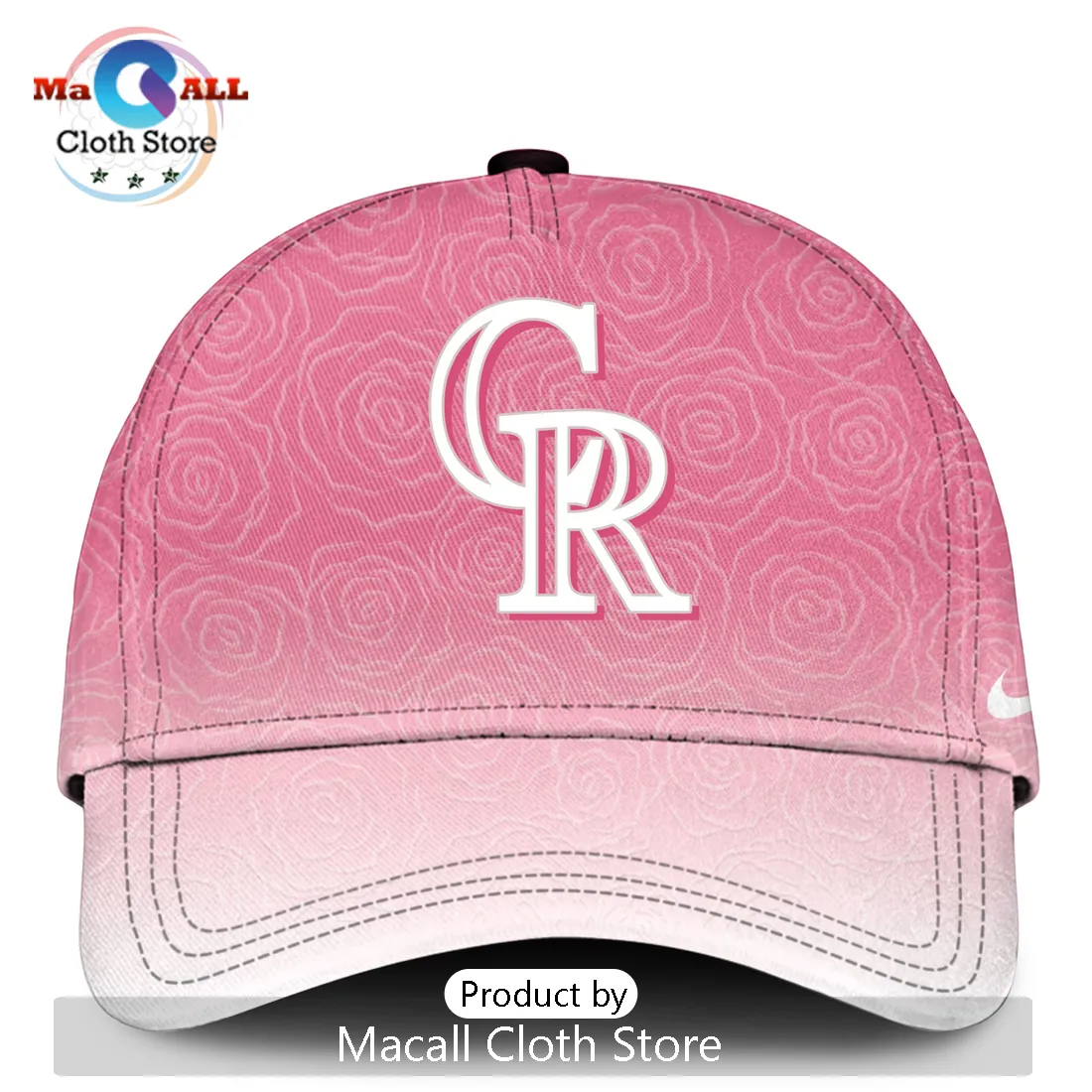 Colorado Rockies Mother’s Day Pink Rose Pattern Women’s Baseball Jersey