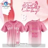 Cincinnati Reds Mother’s Day Pink Floral Mom Love Baseball Jersey