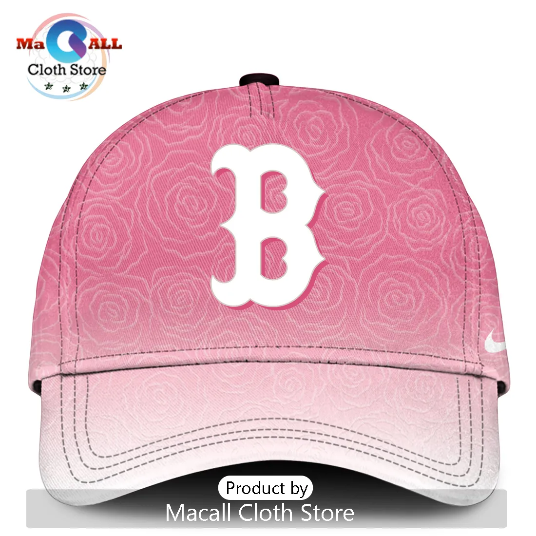 Boston Red Sox Mother’s Day Pink Rose Floral Mom Love Baseball Jersey