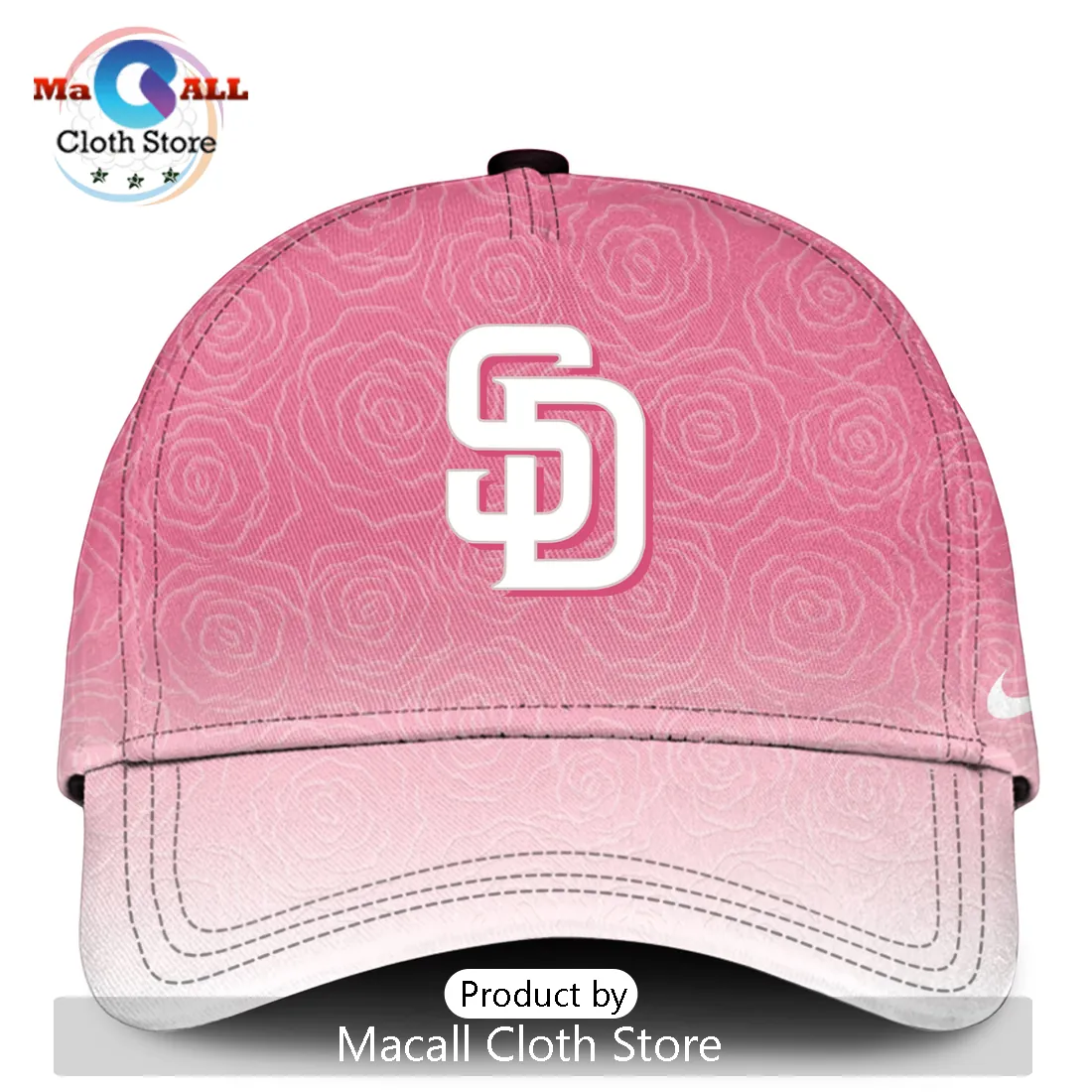 San Diego Padres Mother’s Day Pink Rose Custom Baseball Jersey