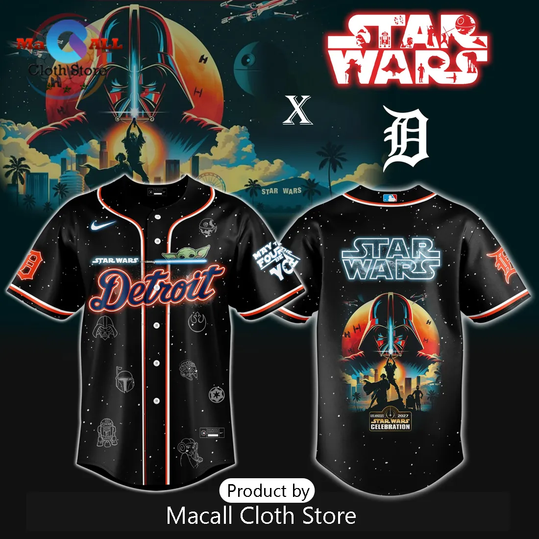 Detroit Tigers MLB x Star Wars Grogu Jersey Limited Edition 2026