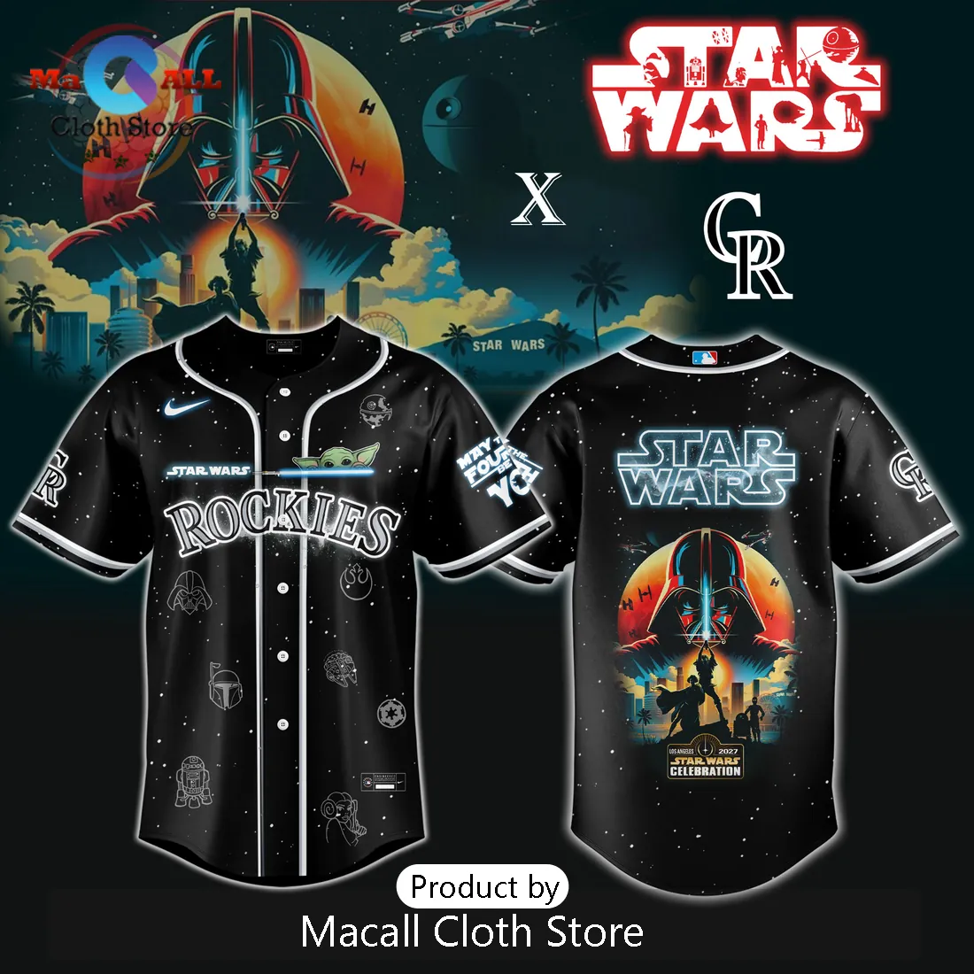 Colorado Rockies MLB x Star Wars Grogu Jersey Limited Edition 2026