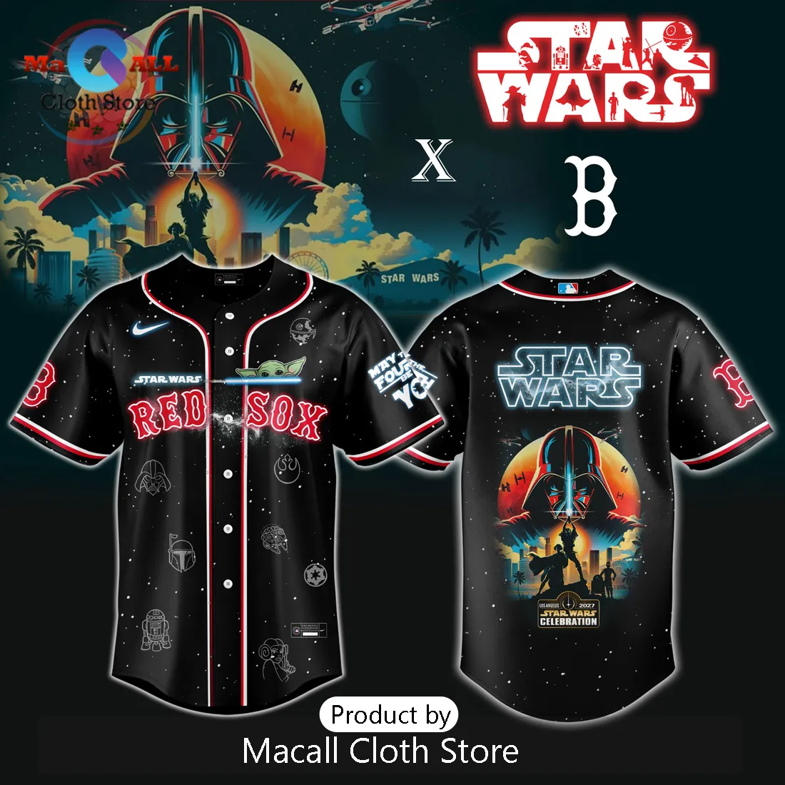 Red Sox MLB x Star Wars Grogu Jersey Limited Edition 2026