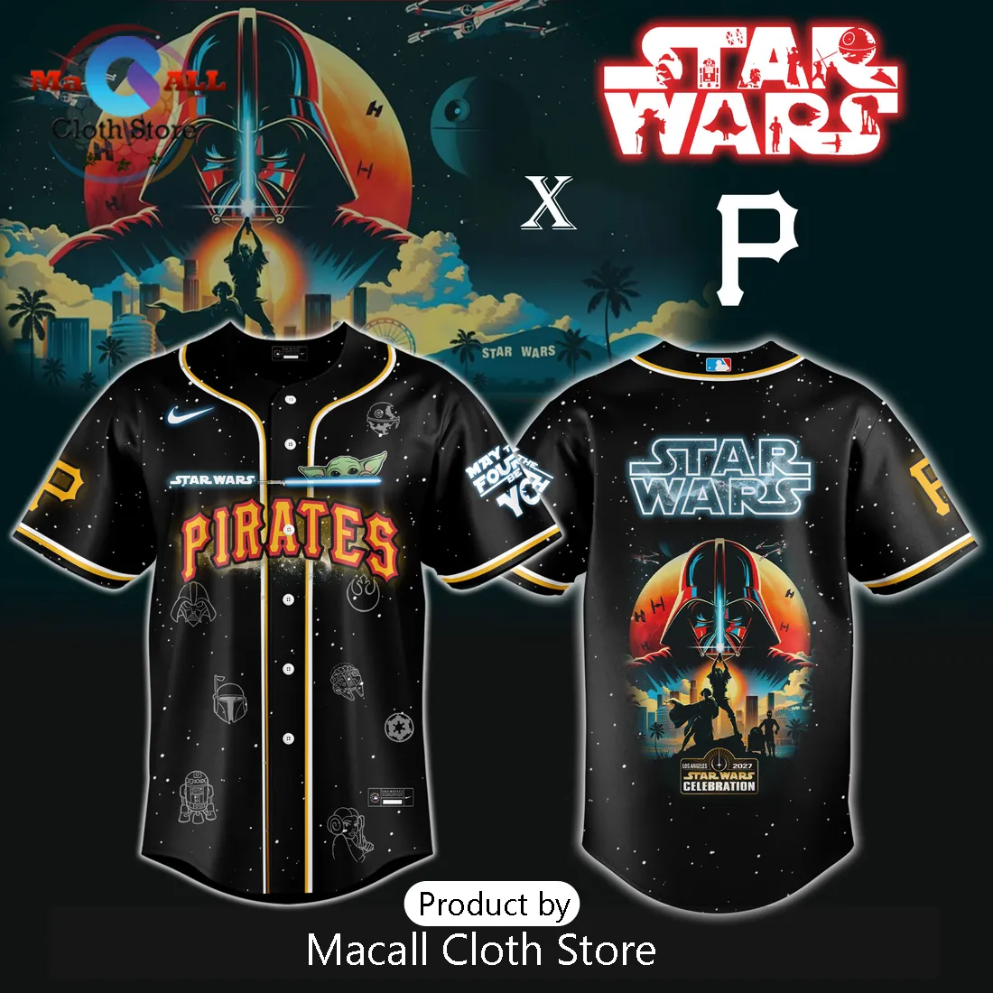 Pittsburgh Pirates MLB x Star Wars Grogu Jersey Limited Edition 2026