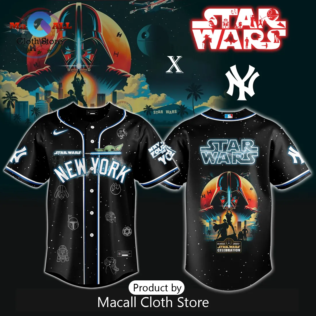 New York Yankees MLB x Star Wars Grogu Jersey Limited Edition 2026