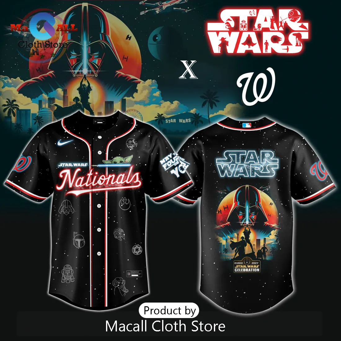 Washington Nationals MLB x Star Wars Grogu Jersey Limited Edition 2026