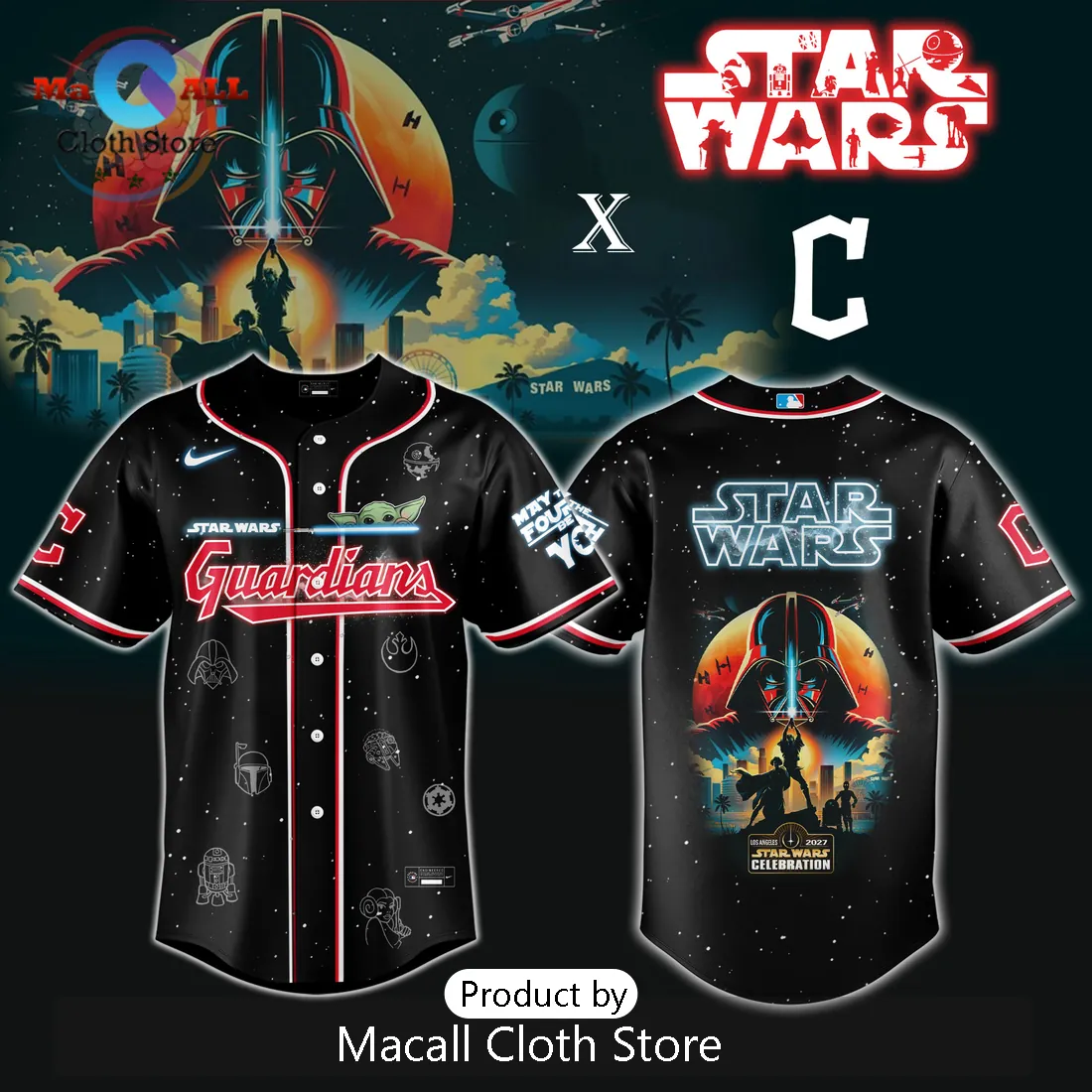 Cleveland Guardians MLB x Star Wars Grogu Jersey Limited Edition 2026
