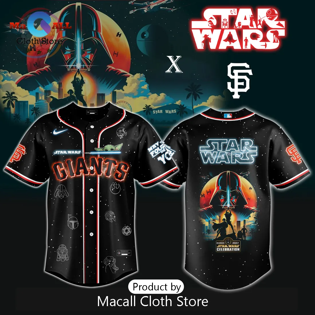 SF Giants MLB x Star Wars Grogu Jersey Limited Edition 2026