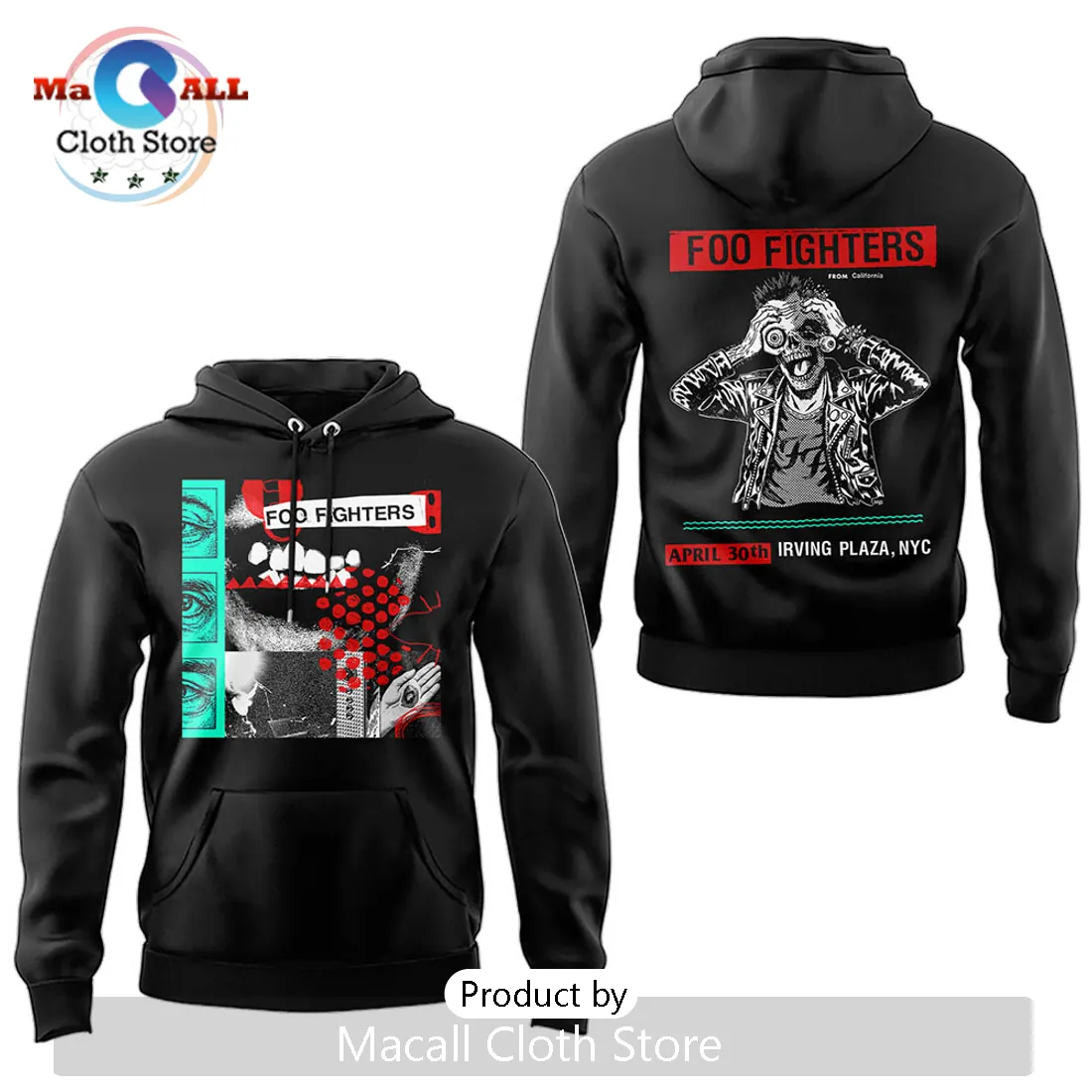 Foo Fighters Irving Plaza April 30th Secret Show Hoodie Foo Fighters Irving Plaza April 30th Secret Show Hoodie