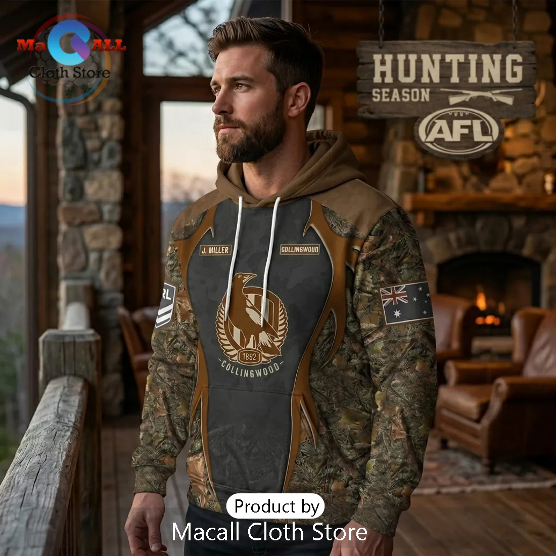 Collingwood Magpies 2026 Hunting Season Limited Edition AFL Hoodie