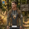 Hawthorn Hawks AFL Hunting Season Personalized Camo Pullover Hoodie