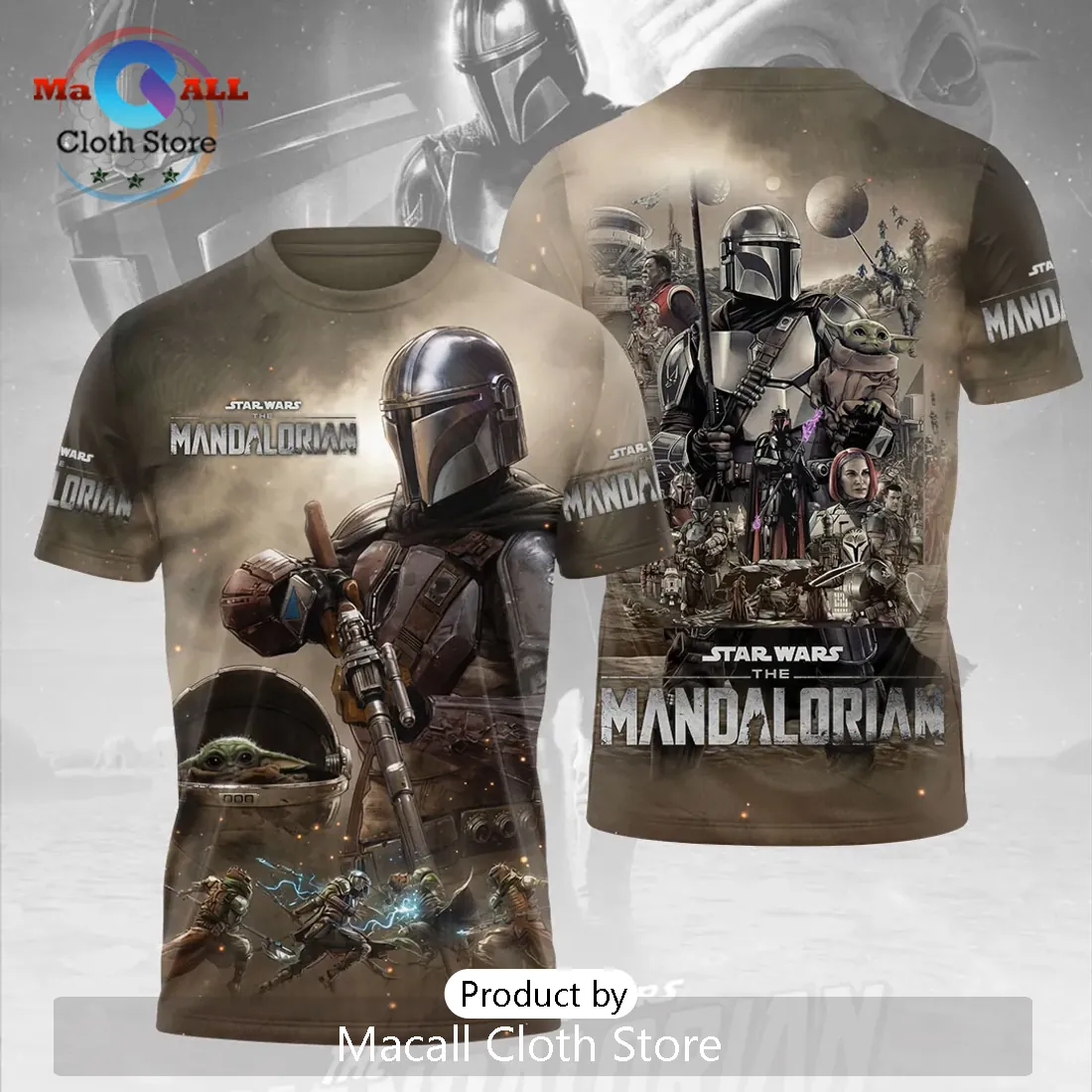 Star Wars The Mandalorian Din Djarin Grogu T-Shirt