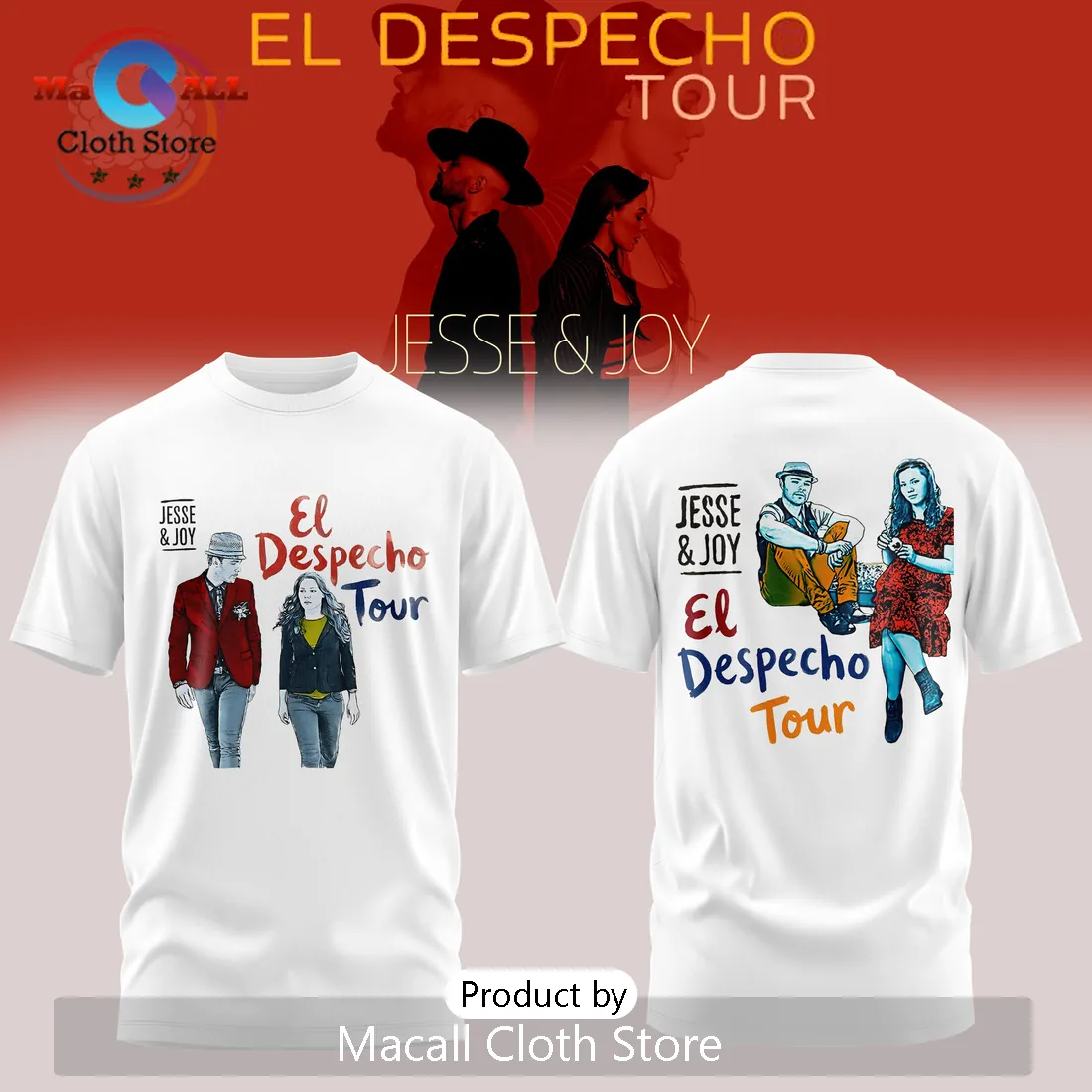 Jesse & Joy El Despecho Tour White Hoodie Jesse & Joy El Despecho Tour White Hoodie