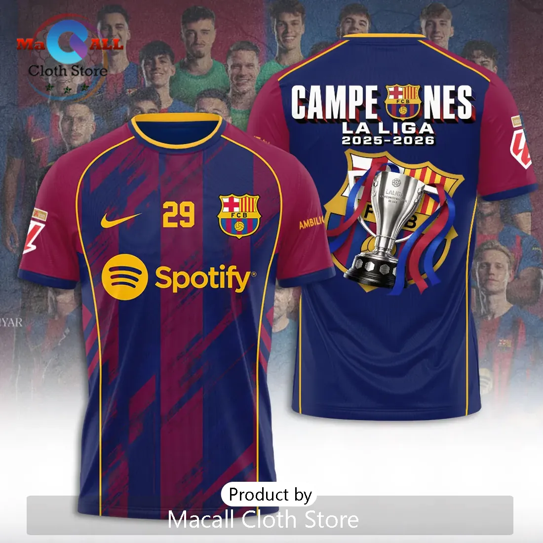 FC Barcelona LaLiga Winners 25/26 Pullover Hoodie FC Barcelona LaLiga Winners 25/26 Pullover Hoodie