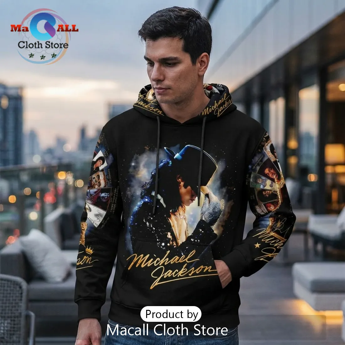 Michael Jackson 3D Print Iconic King of Pop Legend Hoodie Michael Jackson 3D Print Iconic King of Pop Legend Hoodie