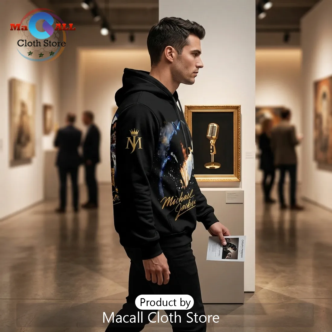 Michael Jackson 3D Print Iconic King of Pop Legend Hoodie Michael Jackson 3D Print Iconic King of Pop Legend Hoodie