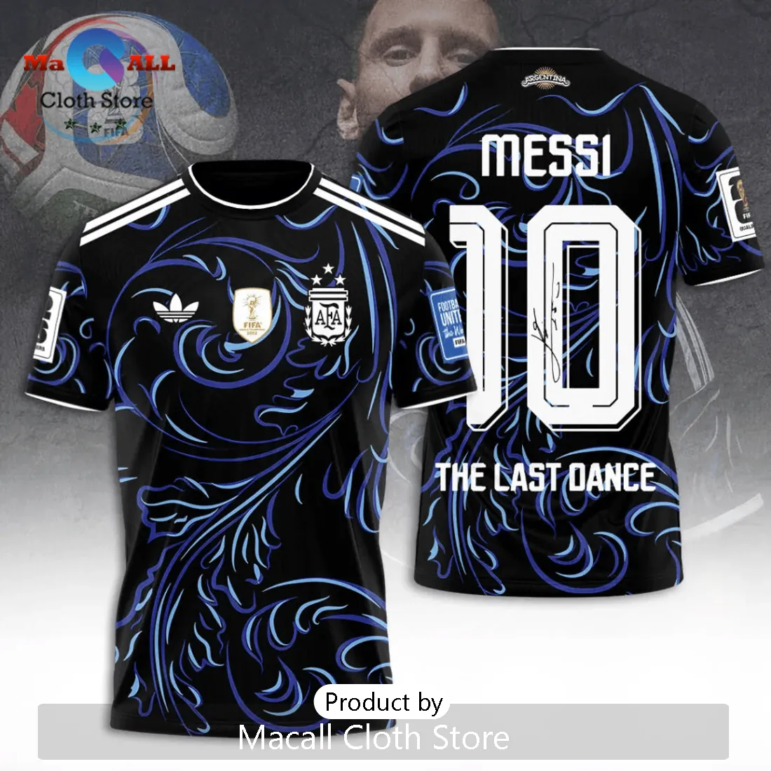 Messi Argentina #10 Last Dance Hoodie Messi Argentina #10 Last Dance Hoodie