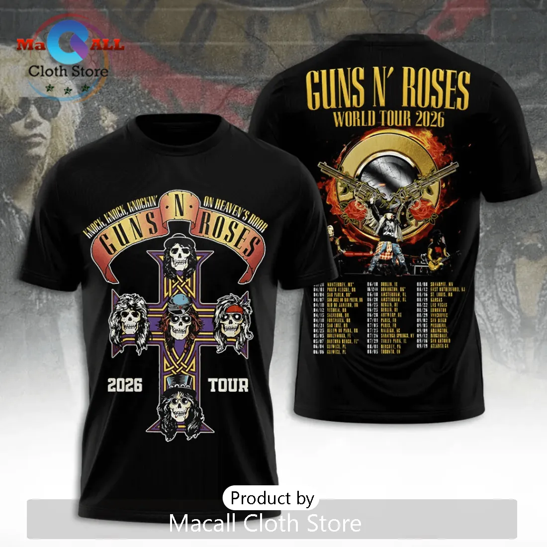 Guns N’ Roses 2026 Tour Limited Edition Hoodie Guns N’ Roses 2026 Tour Limited Edition Hoodie