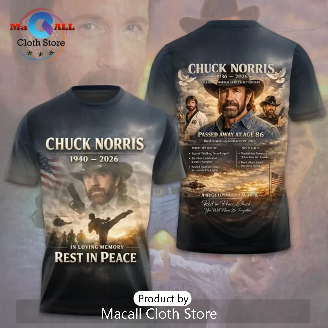 Chuck Norris In Loving Memory Limited Edition Hoodie Chuck Norris In Loving Memory Limited Edition Hoodie